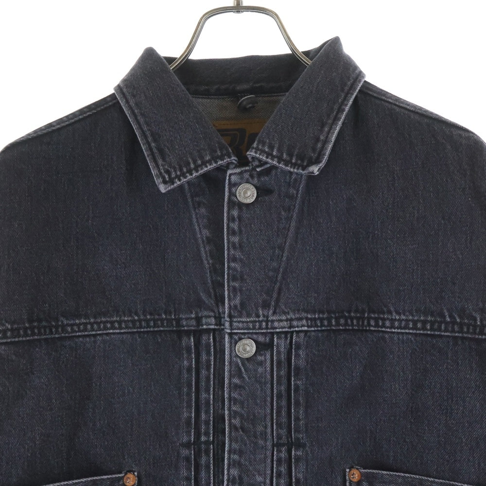 RADIALL(ラディアル) 25SS CLASSIC 350 TOP-TRUCKER JACKET デニムトラッカージャケット ブラック RAD-25SS-JK002-02