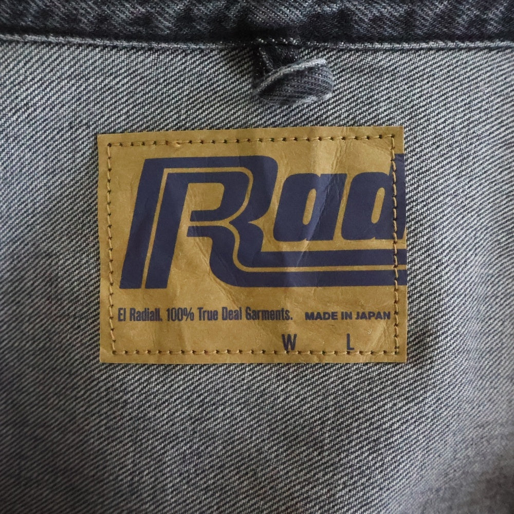 RADIALL(ラディアル) 25SS CLASSIC 350 TOP-TRUCKER JACKET デニムトラッカージャケット ブラック RAD-25SS-JK002-02