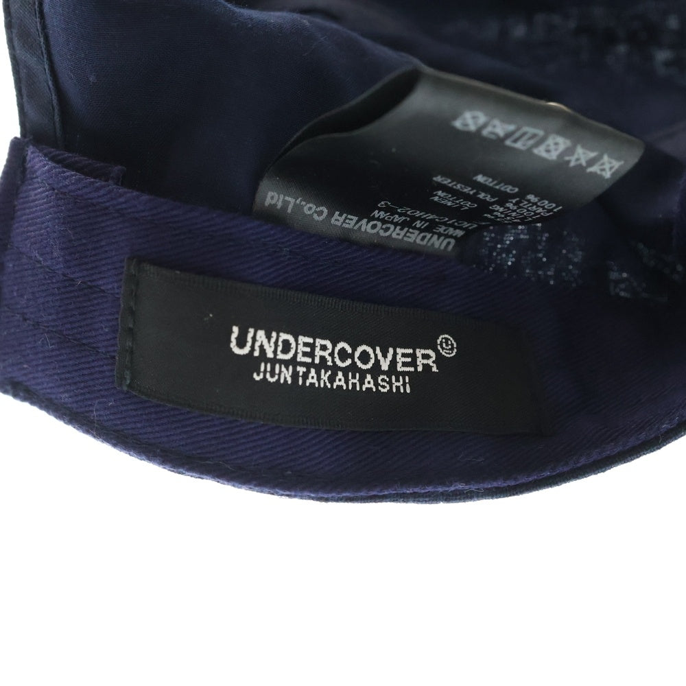 UNDERCOVER(アンダーカバー) REBEL レベル ロゴデザイン アジャスター付き 6パネル ベースボールキャップ 帽子 ネイビー UC1C4H02-3