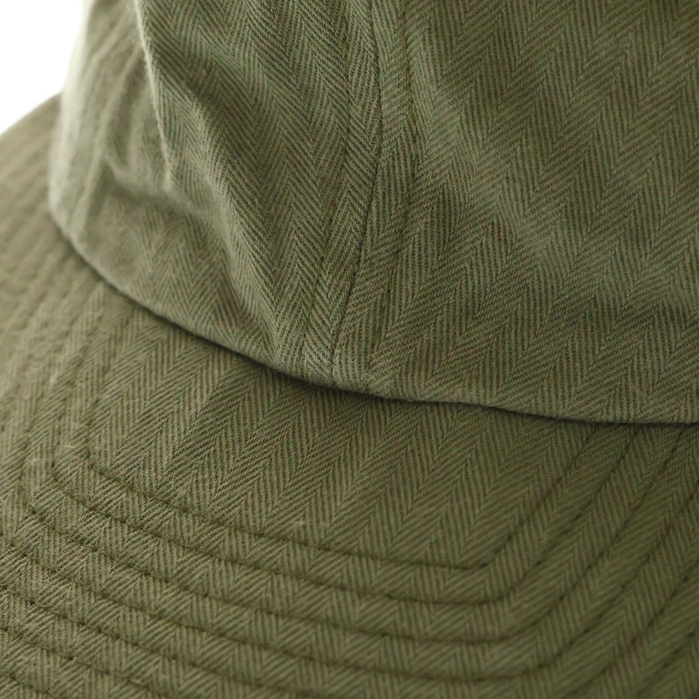 Buzz Rickson's(バズリクソンズ) U.S.NAVY HERRINGBONE CAP ユーエスアーミー ヘリンボーン ベースボールキャップ 帽子 カーキ BR02714