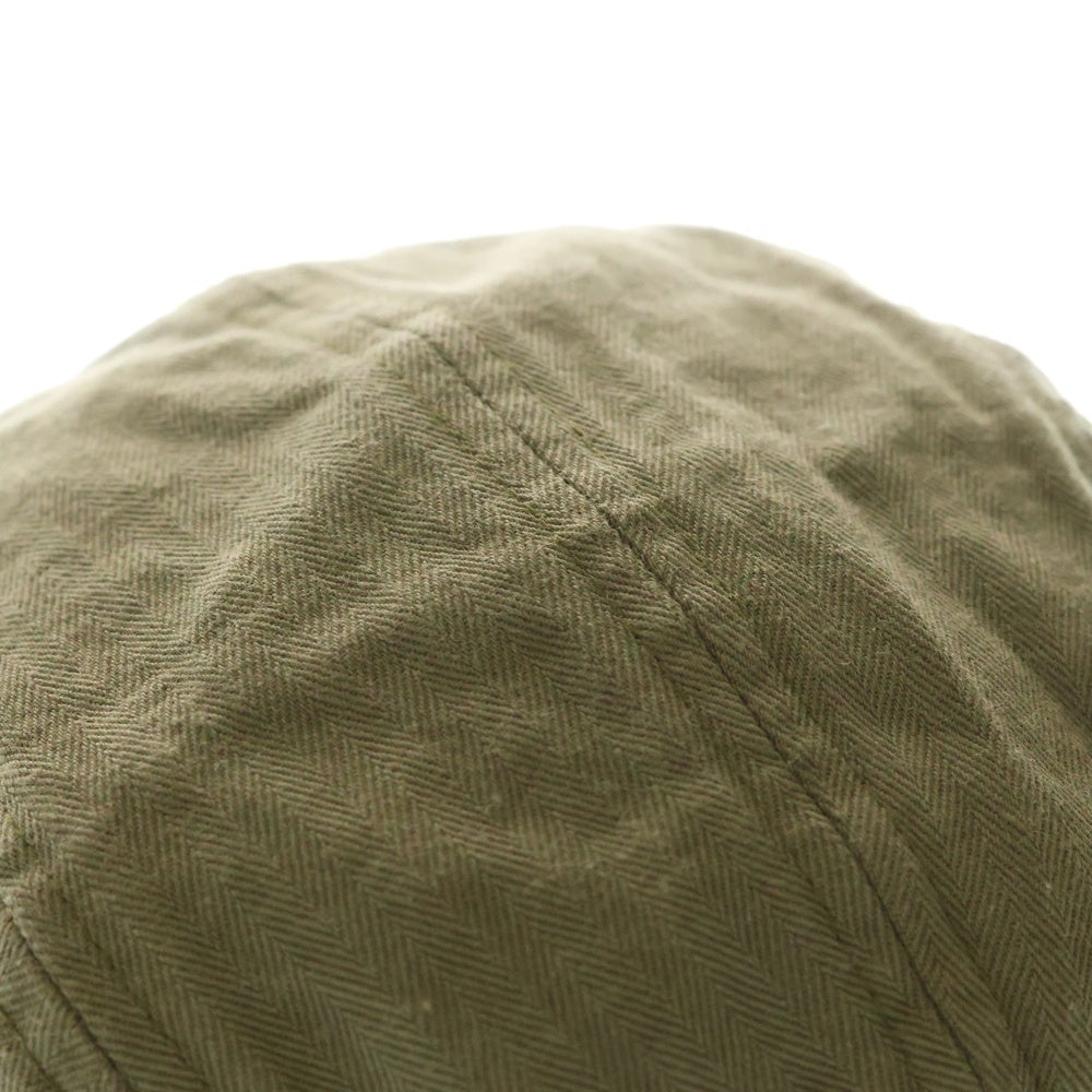 Buzz Rickson's(バズリクソンズ) U.S.NAVY HERRINGBONE CAP ユーエスアーミー ヘリンボーン ベースボールキャップ 帽子 カーキ BR02714