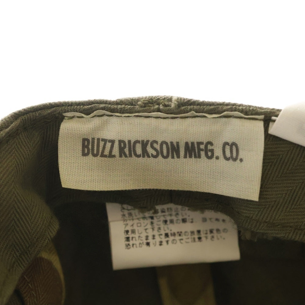Buzz Rickson's(バズリクソンズ) U.S.NAVY HERRINGBONE CAP ユーエスアーミー ヘリンボーン ベースボールキャップ 帽子 カーキ BR02714