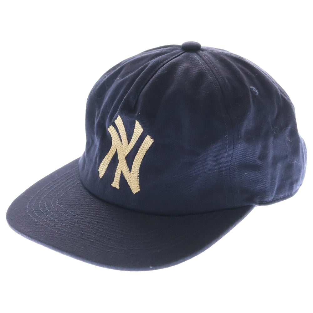 NO BRAND(ノーブランド) Monday suck マンデーサック エンブロイダリーロゴデザイン アジャスター付き ベースボールキャップ ネイビー
