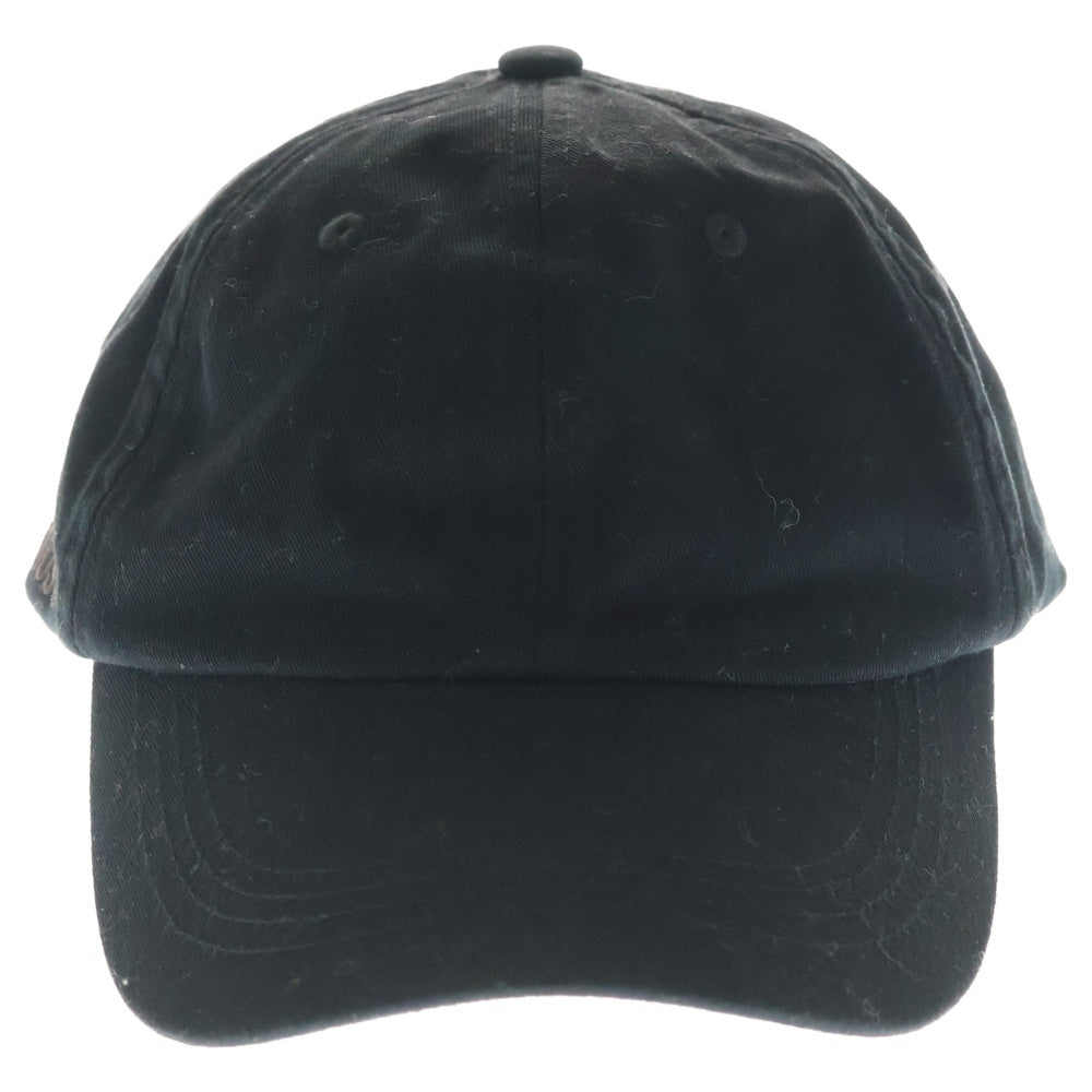 Acne Studios(アクネ ストゥディオズ) COTTON BASEBALL CAP コットン 6パネル ベースボールキャップ 帽子 ブラック FN-UX-HATS000148
