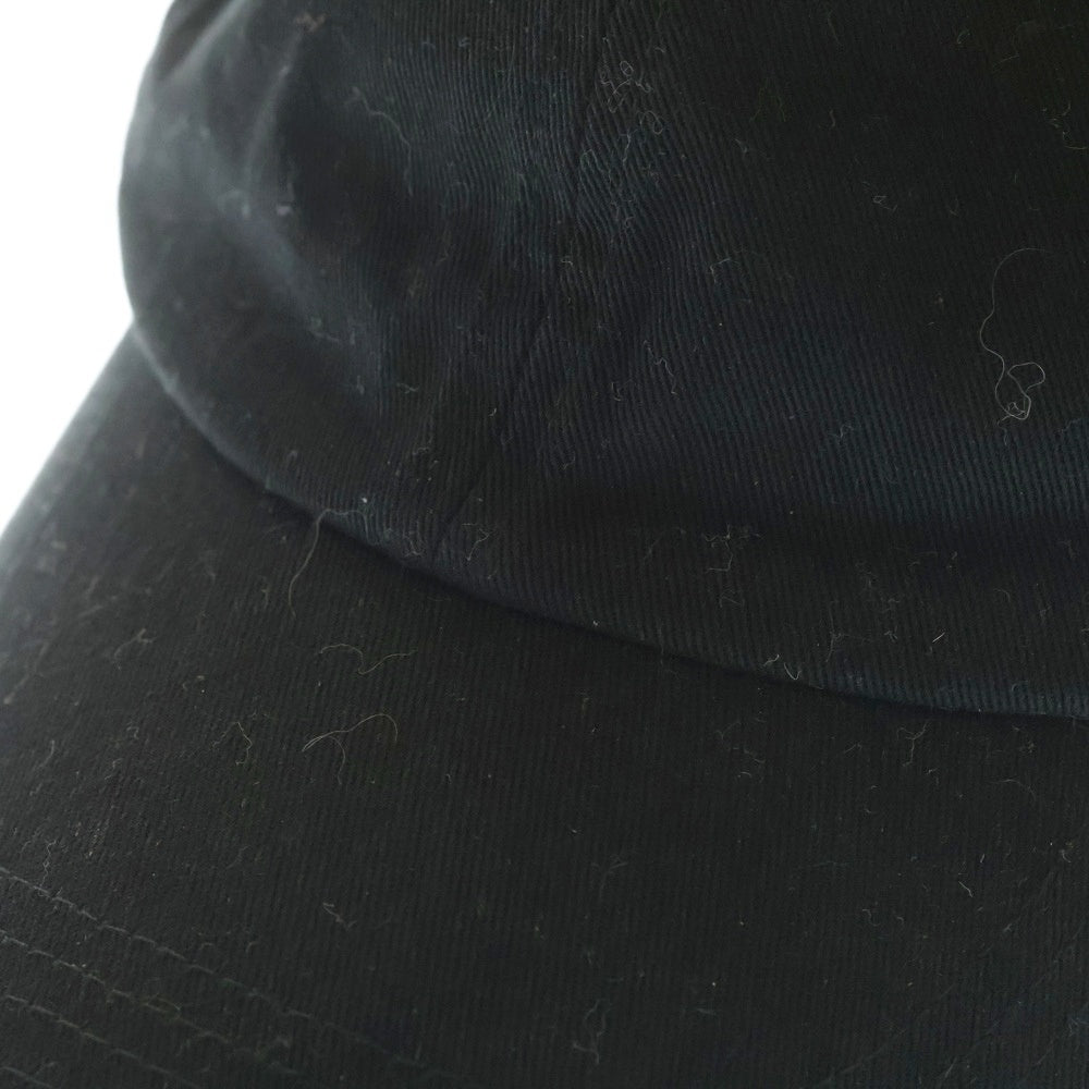 Acne Studios(アクネ ストゥディオズ) COTTON BASEBALL CAP コットン 6パネル ベースボールキャップ 帽子 ブラック FN-UX-HATS000148