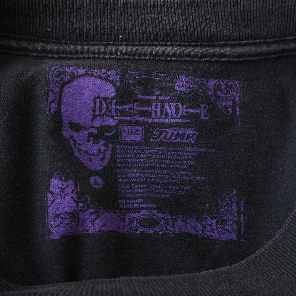VINTAGE(ヴィンテージ) 00S VINTAGE DEATH-NOTE KIRA&RYU-KU TEE ヴィンテージ デスノート キラ リューク フロントプリントTシャツ 半袖クルーネックカットソー ブラック
