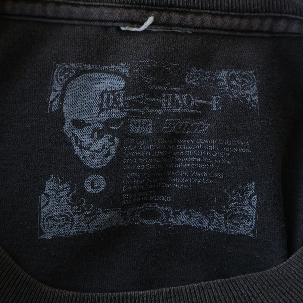 VINTAGE(ヴィンテージ) 00S VINTAGE DEATH-NOTE L TEE ヴィンテージ デスノート エル フロントプリントTシャツ 半袖クルーネックカットソー ブラック