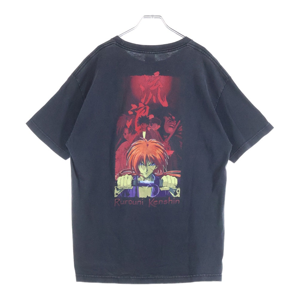 VINTAGE(ヴィンテージ) 00S VINTAGE RUROUNI KENSHIN TEE ヴィンテージ るろうに剣心 ALSTYLEタグ 両面プリントTシャツ 半袖クルーネックカットソー ブラック