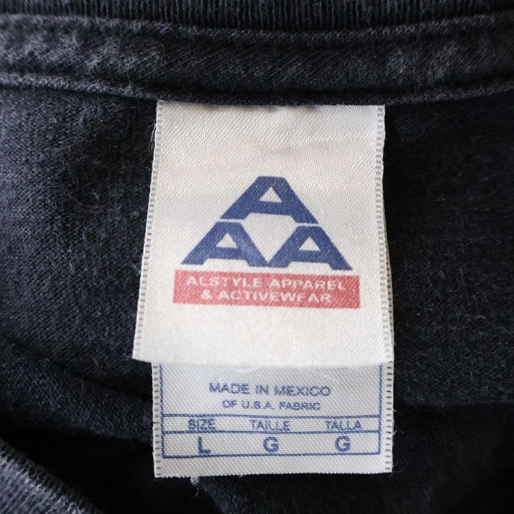 VINTAGE(ヴィンテージ) 00S VINTAGE RUROUNI KENSHIN TEE ヴィンテージ るろうに剣心 ALSTYLEタグ 両面プリントTシャツ 半袖クルーネックカットソー ブラック