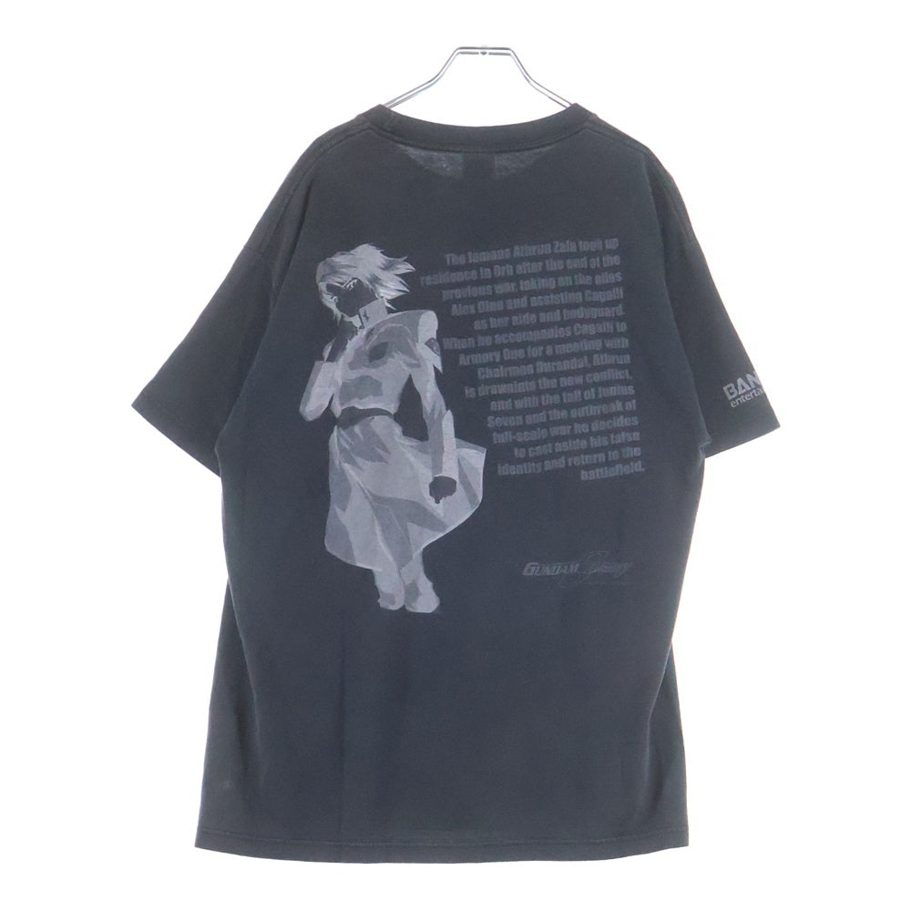 VINTAGE(ヴィンテージ) 00S VINTAGE GUNDAM SEED DESTINY ヴィンテージ 機動戦士ガンダム シードデスティニー 両面プリントTシャツ 半袖クルーネックカットソー ブラック