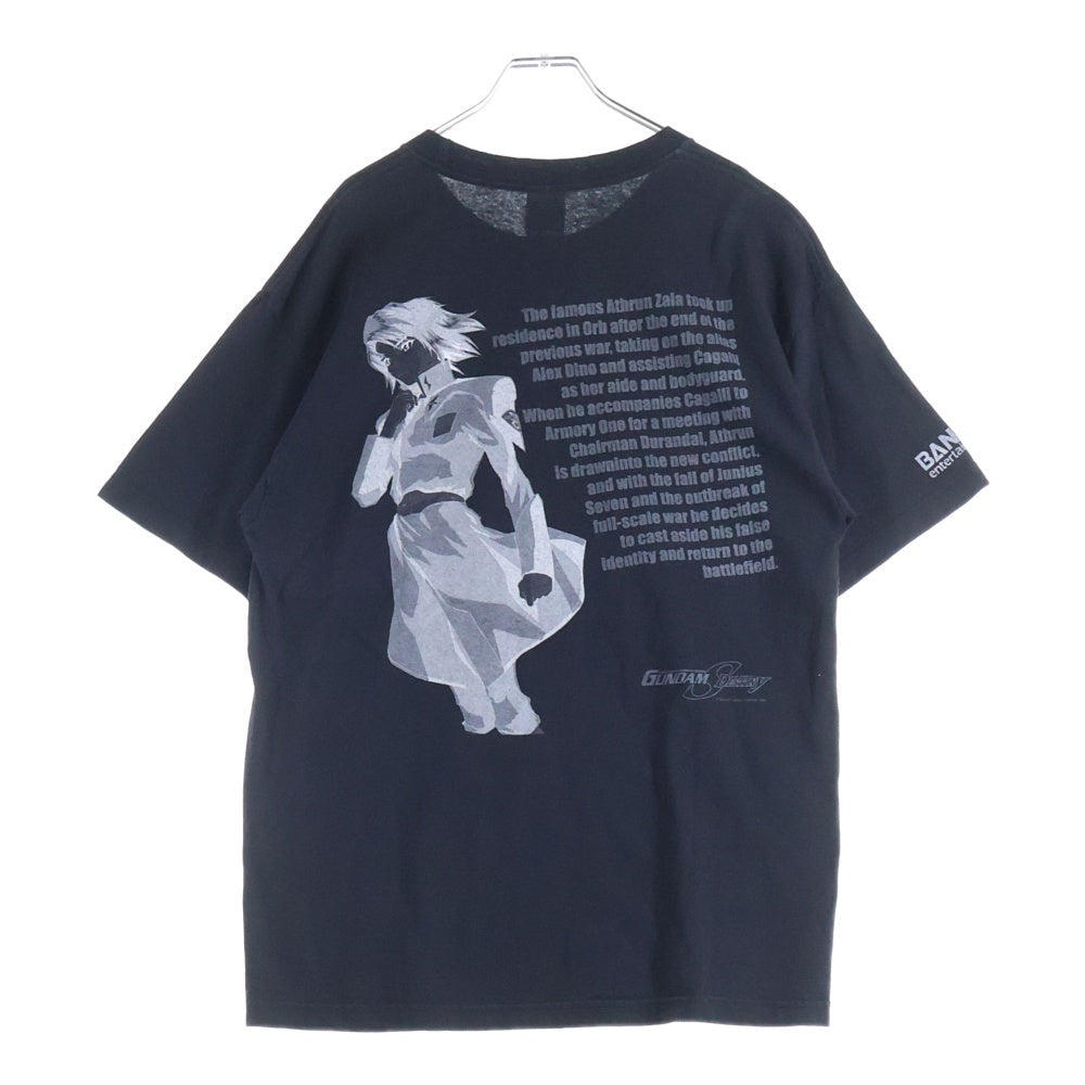 VINTAGE(ヴィンテージ) 00S VINTAGE GUNDAM SEED DESTINY ヴィンテージ 機動戦士ガンダム シードデスティニー 両面プリントTシャツ 半袖クルーネックカットソー ブラック