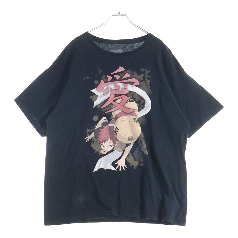 VINTAGE(ヴィンテージ) 00S VINTAGE NARUTO GAARA TEE ヴィンテージ ナルト 我愛羅 フロントプリントTシャツ 半袖クルーネックカットソー ブラック