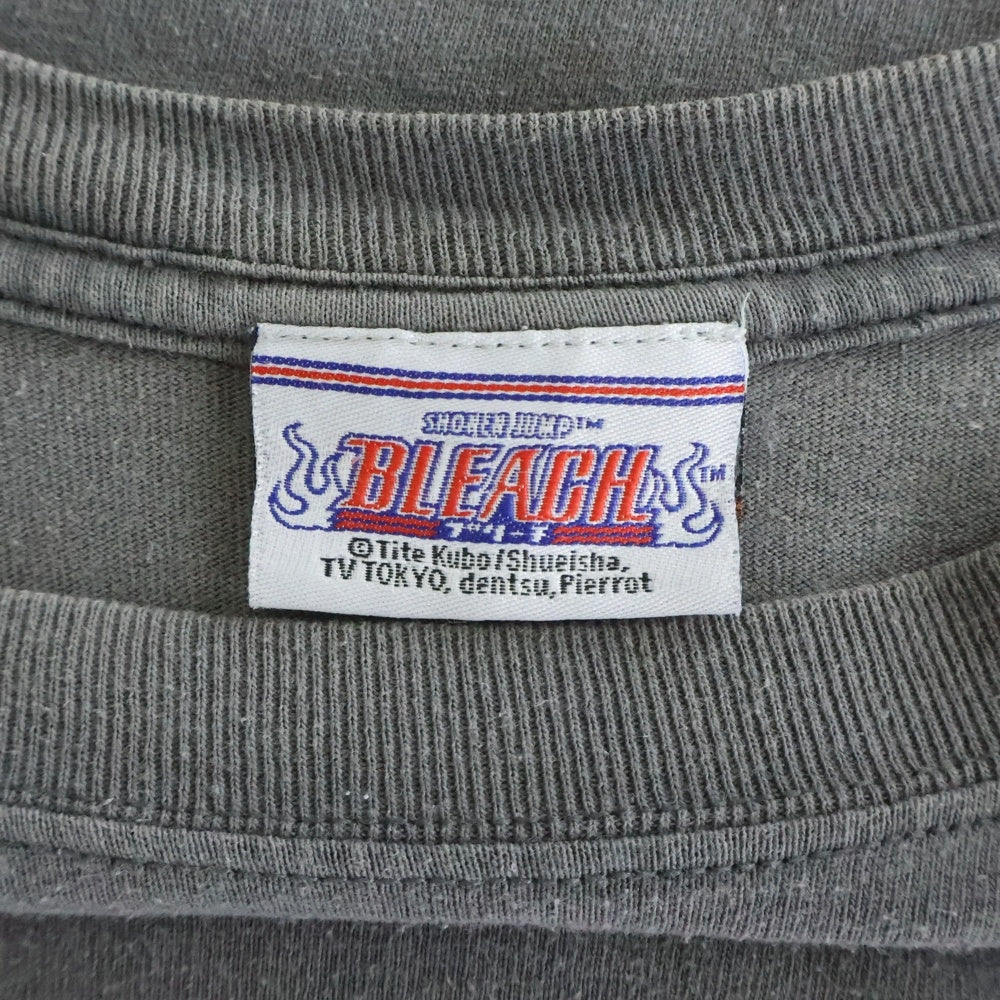 VINTAGE(ヴィンテージ) 00S VINTAGE BLEACH ICHIGO KUROSAKI TEE ヴィンテージ ブリーチ 黒崎一護 刺繍タグ フロントプリントTシャツ 半袖クルーネックカットソー グレー