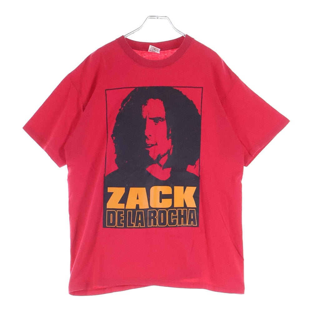 VINTAGE(ヴィンテージ) 00S VINTAGE ZACK DE LA ROCHA ヴィンテージ ザック デ ラ ロッチャ クルーネック カットソー 半袖Tシャツ レッド