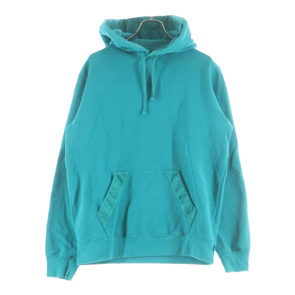 SUPREME(シュプリーム) 20SS Tonal Webbing Hooded Sweatshirt トーナル ウェビング ロゴテープ プルオーバースウェットパーカー フーディー グリーン