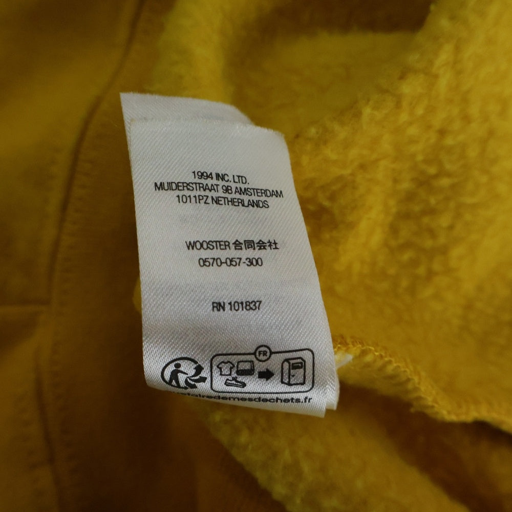 SUPREME(シュプリーム) 23SS Half Zip Hooded Sweatshirt アームライン ハーフジップ プルオーバースウェットパーカー フーディー イエロー