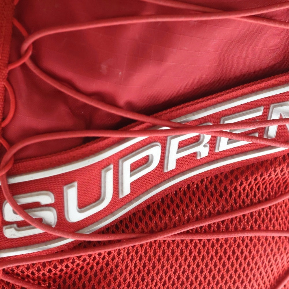 SUPREME(シュプリーム) 23AW Backpack ロゴデザイン バックパック リュックサック バッグ レッド