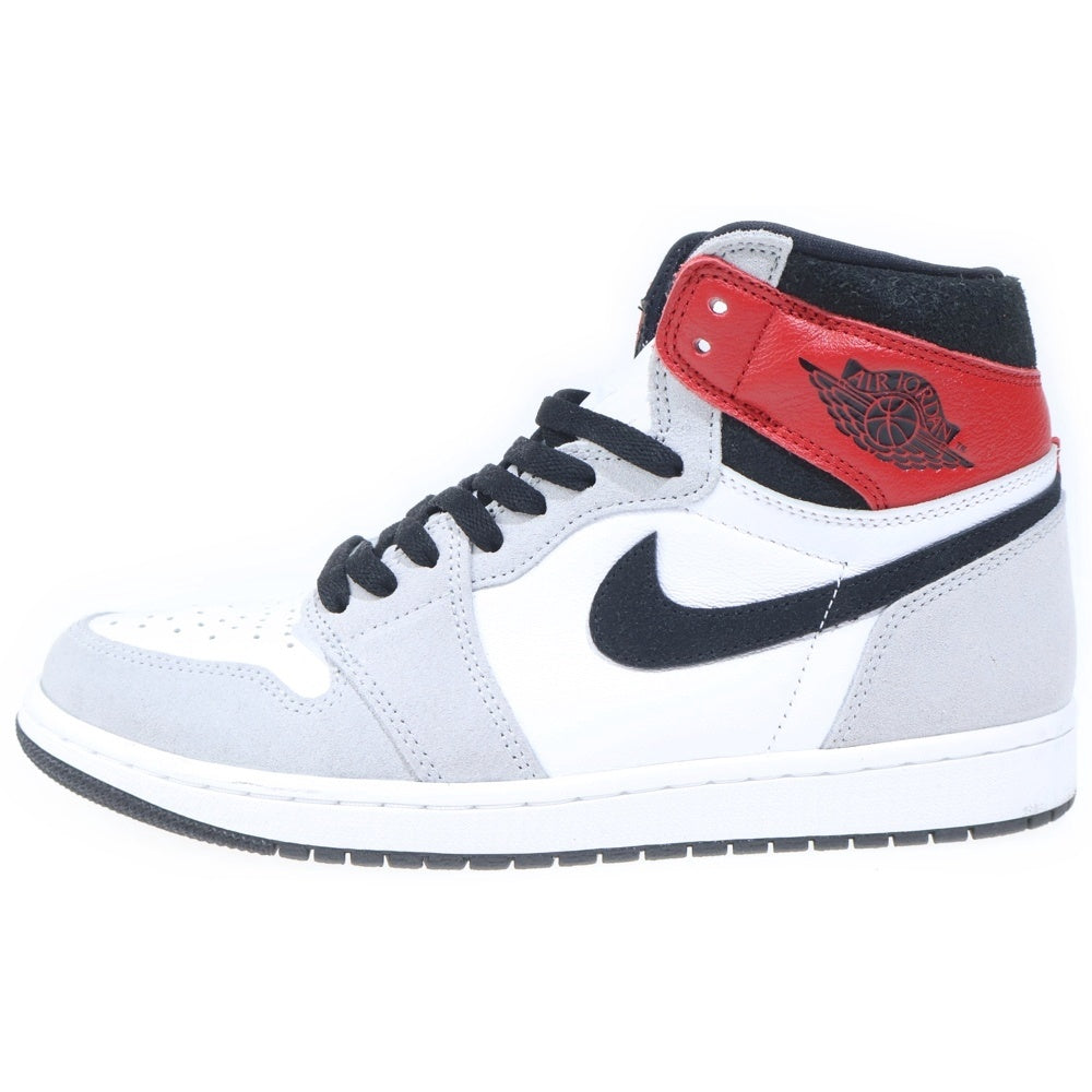NIKE(ナイキ) AIR JORDAN 1 RETRO HIGH OG LIGHT SMOKE GREY エアジョーダン1 ライトスモークグレー ハイカットスニーカー ホワイト/グレー US10/28cm 555088-126