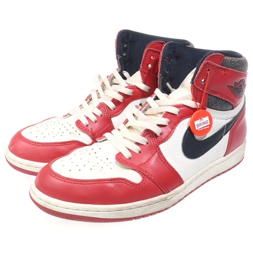 NIKE(ナイキ) AIR JORDAN 1 HIGH OG LOST & FOUND CHICAGO DZ5485-612 エアジョーダン1 ロスト&ファウンド ハイカットスニーカー US10/28cm ブラック/ホワイト/レッド