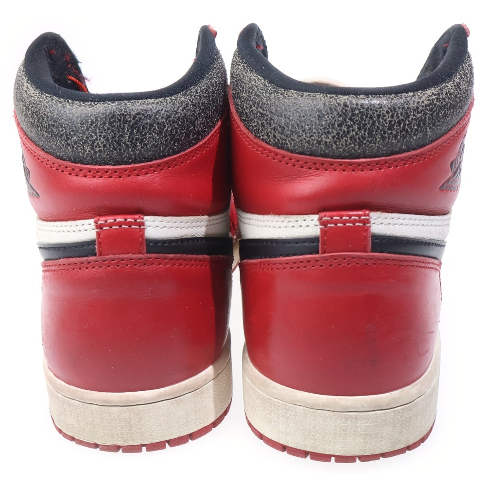 NIKE(ナイキ) AIR JORDAN 1 HIGH OG LOST & FOUND CHICAGO DZ5485-612 エアジョーダン1 ロスト&ファウンド ハイカットスニーカー US10/28cm ブラック/ホワイト/レッド