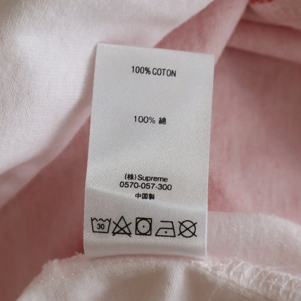 SUPREME(シュプリーム) 19AW Printed Stripe L/S Top プリンテッド ストライプ クルーネック長袖Tシャツ カットソー オレンジ/ホワイト