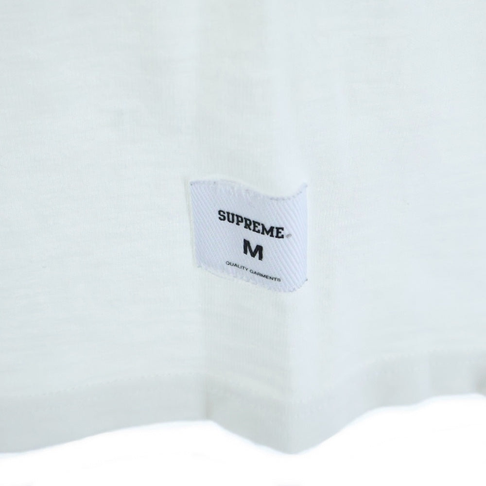 SUPREME(シュプリーム) 19AW Flame S/S Top フレイムロゴ クルーネック半袖Tシャツ カットソー ホワイト