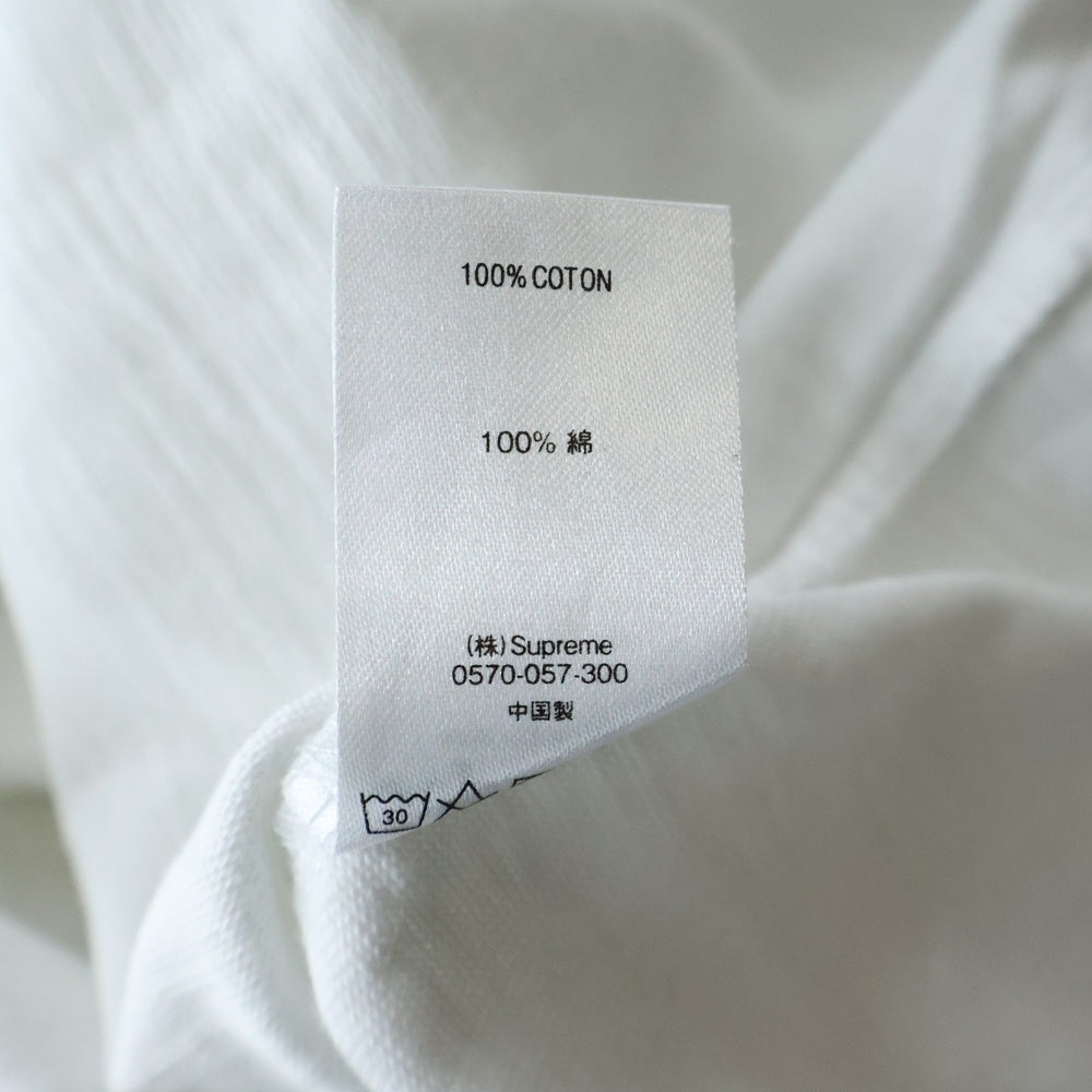 SUPREME(シュプリーム) 19AW Flame S/S Top フレイムロゴ クルーネック半袖Tシャツ カットソー ホワイト
