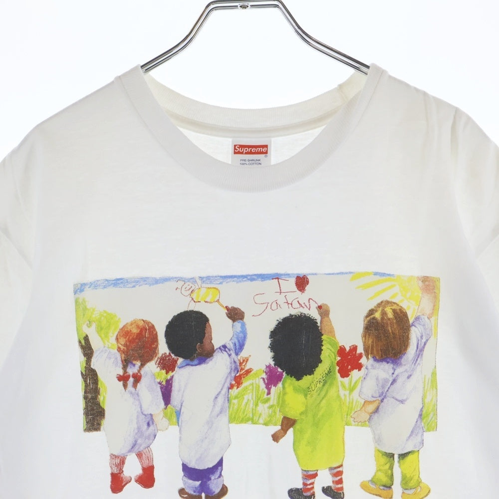 SUPREME(シュプリーム) 19SS Kids I Love Satan Tee キッズ アイラブ サタン クルーネック半袖Tシャツ カットソー ホワイト