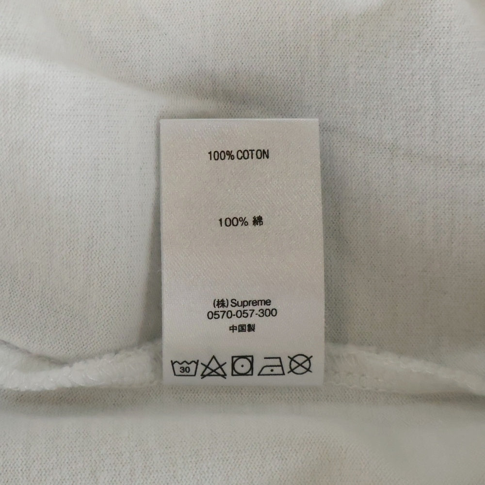 SUPREME(シュプリーム) 19SS Mesh Stripe Pocket Tee メッシュ ストライプ クルーネック半袖ポケットTシャツ カットソー ホワイト