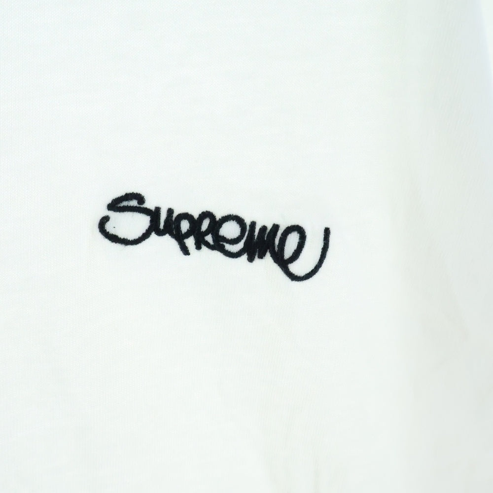 SUPREME(シュプリーム) 22SS Washed Handstyle Tee ウォッシュド ハンドスタイル クルーネック半袖Tシャツ カットソー ホワイト