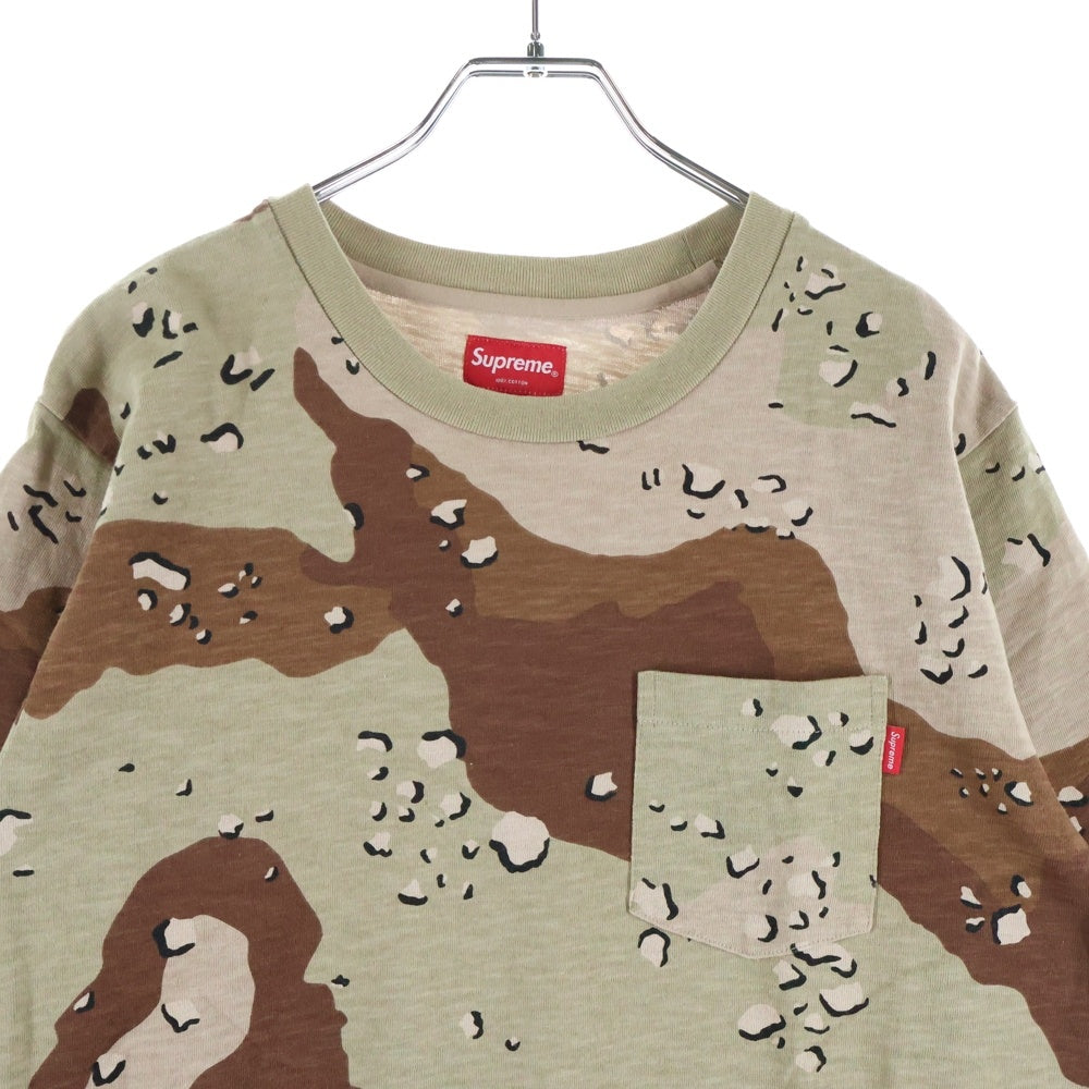 SUPREME(シュプリーム) 17SS Desert Camo Tee デザート カモ クルーネック半袖Tシャツ カットソー ブラウン/カーキ