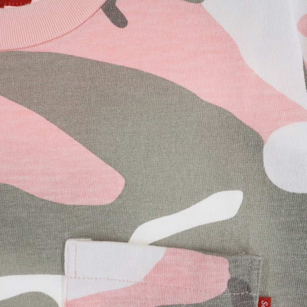 SUPREME(シュプリーム) 18AW S/S Pocket Tee Pink Camo カモフラ クルーネック半袖ポケットTシャツ カットソー ピンク