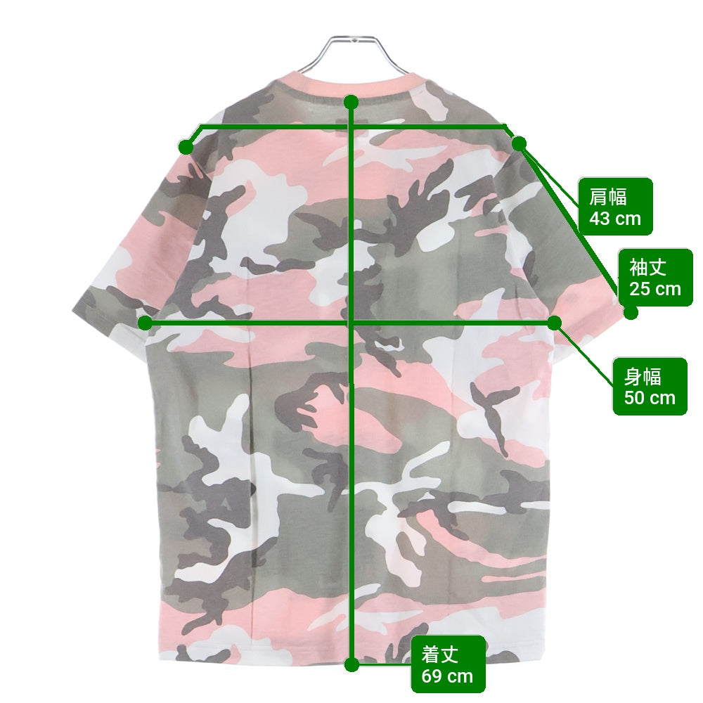 SUPREME(シュプリーム) 18AW S/S Pocket Tee Pink Camo カモフラ クルーネック半袖ポケットTシャツ カットソー ピンク
