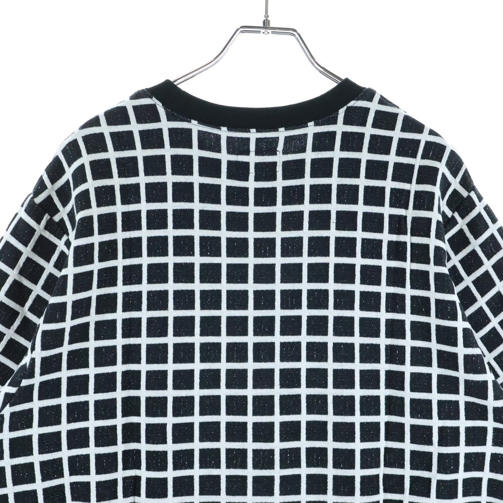 SUPREME(シュプリーム) 19SS Grid Jacquard S/S Top グリッド ジャガード クルーネック半袖Tシャツ カットソー ブラック/ホワイト