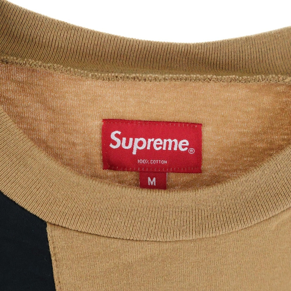 SUPREME(シュプリーム) 20SS Patchwork Pocket Tee パッチワーク クルーネック半袖ポケットTシャツ カットソー ブラウン