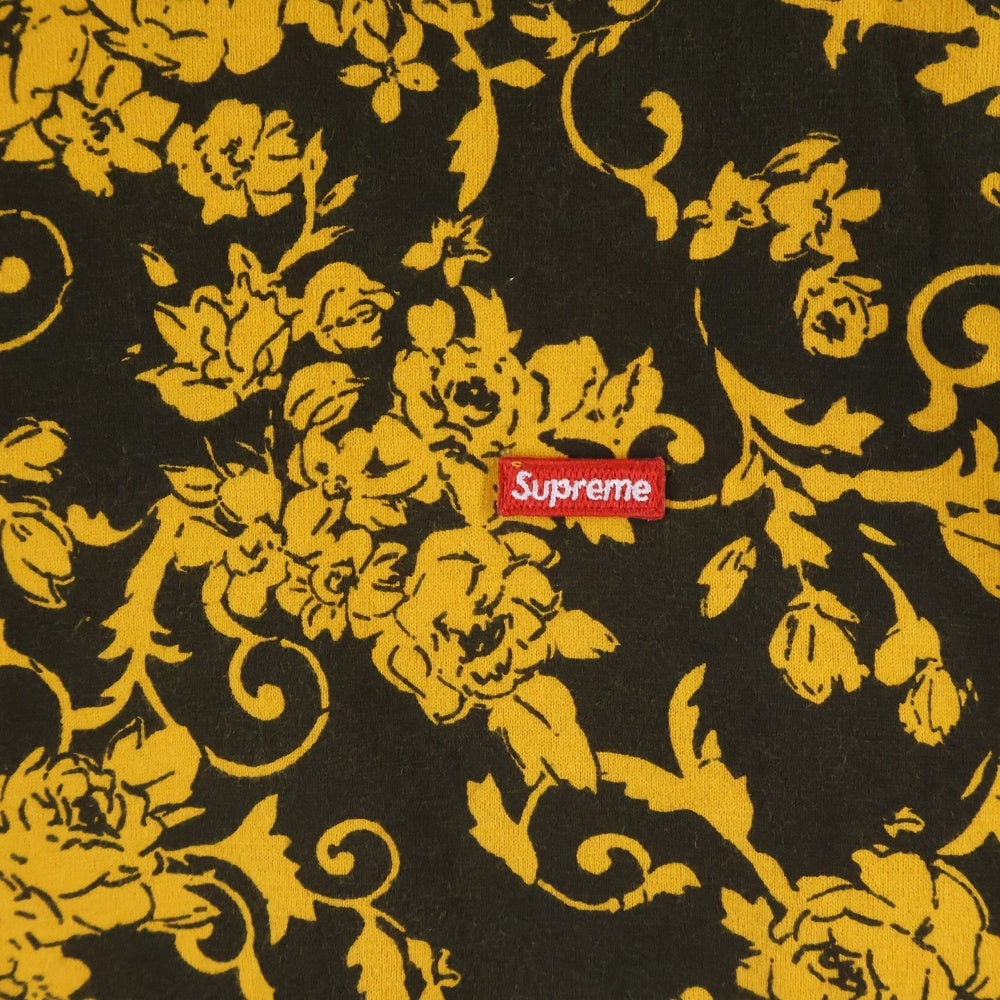 SUPREME(シュプリーム) 20SS Small Box Tee Floral スモール ボックスロゴ フローラル クルーネック半袖Tシャツ カットソー イエロー/ブラック
