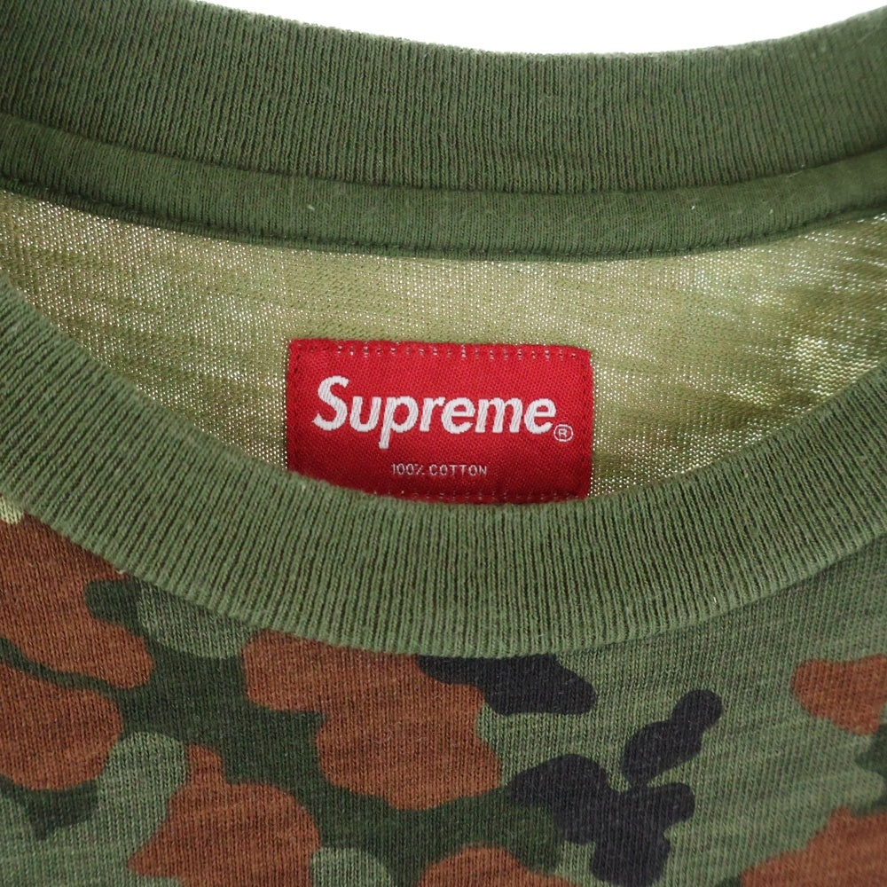 SUPREME(シュプリーム) 19SS German Camo pocket Tee ジャーマン カモ クルーネック半袖ポケットTシャツ カットソー カーキ