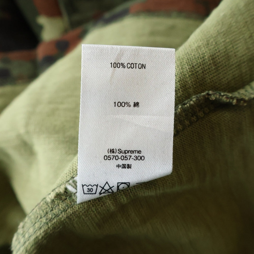 SUPREME(シュプリーム) 19SS German Camo pocket Tee ジャーマン カモ クルーネック半袖ポケットTシャツ カットソー カーキ
