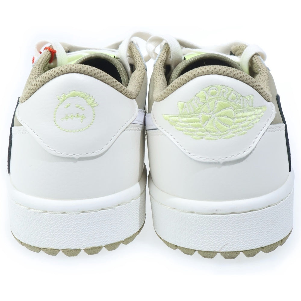 NIKE(ナイキ) ×TRAVIS SCOTT AIR JORDAN 1 LOW GOLF NRG NEUTRAL OLIVE トラヴィススコット エアジョーダン1 ゴルフ ローカットスニーカー カーキ US9/27cm FZ3124-200