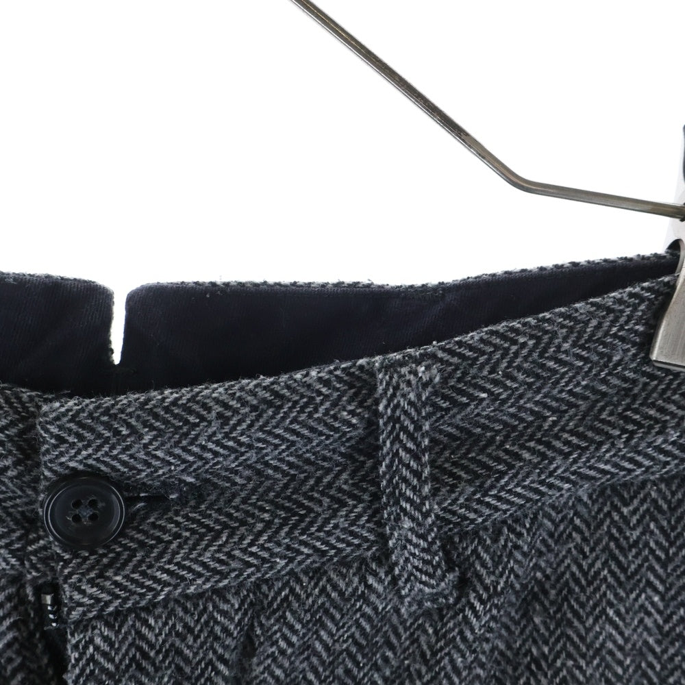Engineered Garments(エンジニアド ガーメンツ) ヘリンボーン ウール混 テーパードスラックスパンツ グレー