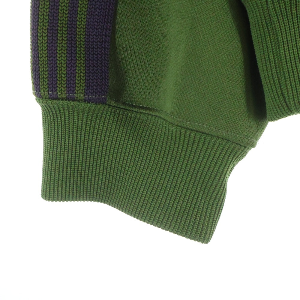 Needles(ニードルス) TRACK CREW NECK SHIRT ロゴエンブロイダリーデザイン クルーネック トラックスウェット トレーナー グリーン OT227