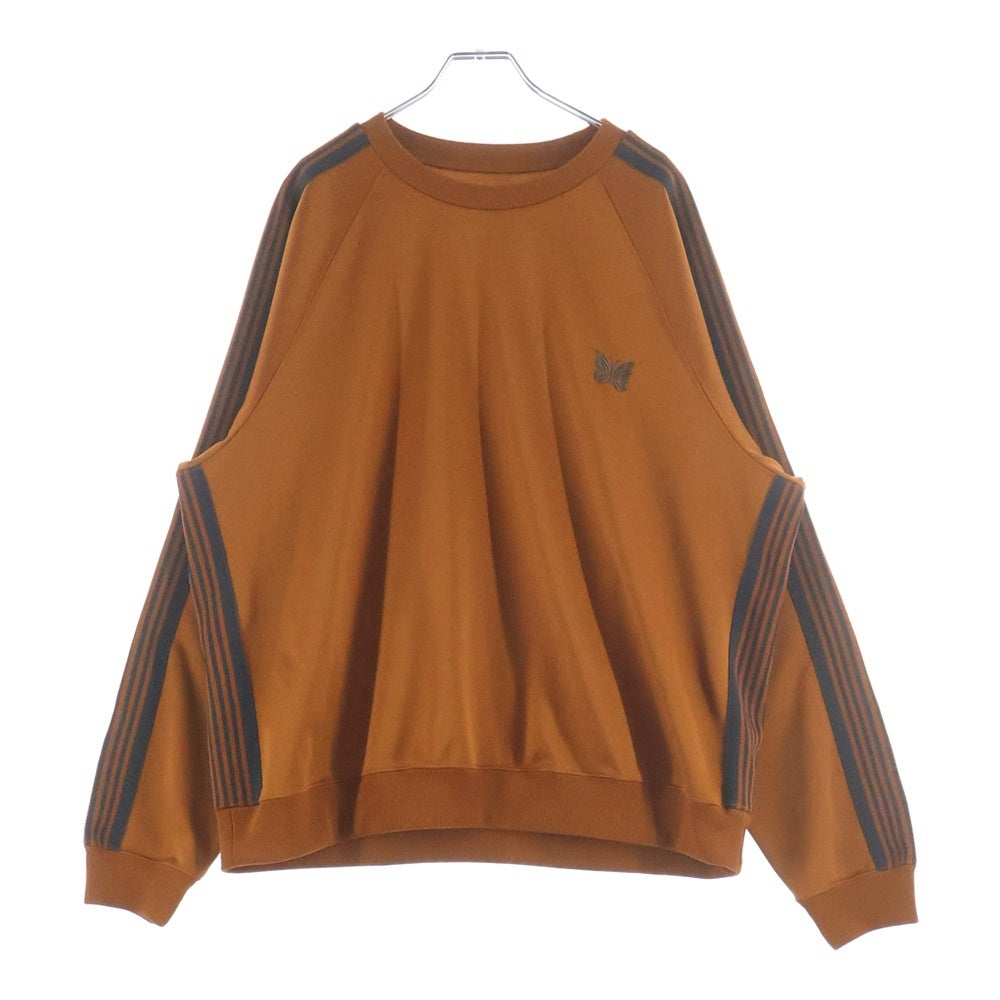 Needles(ニードルス) TRACK CREW NECK SHIRT エンブロイダリーデザイン クルーネック トラックスウェット トレーナー オレンジ OT227