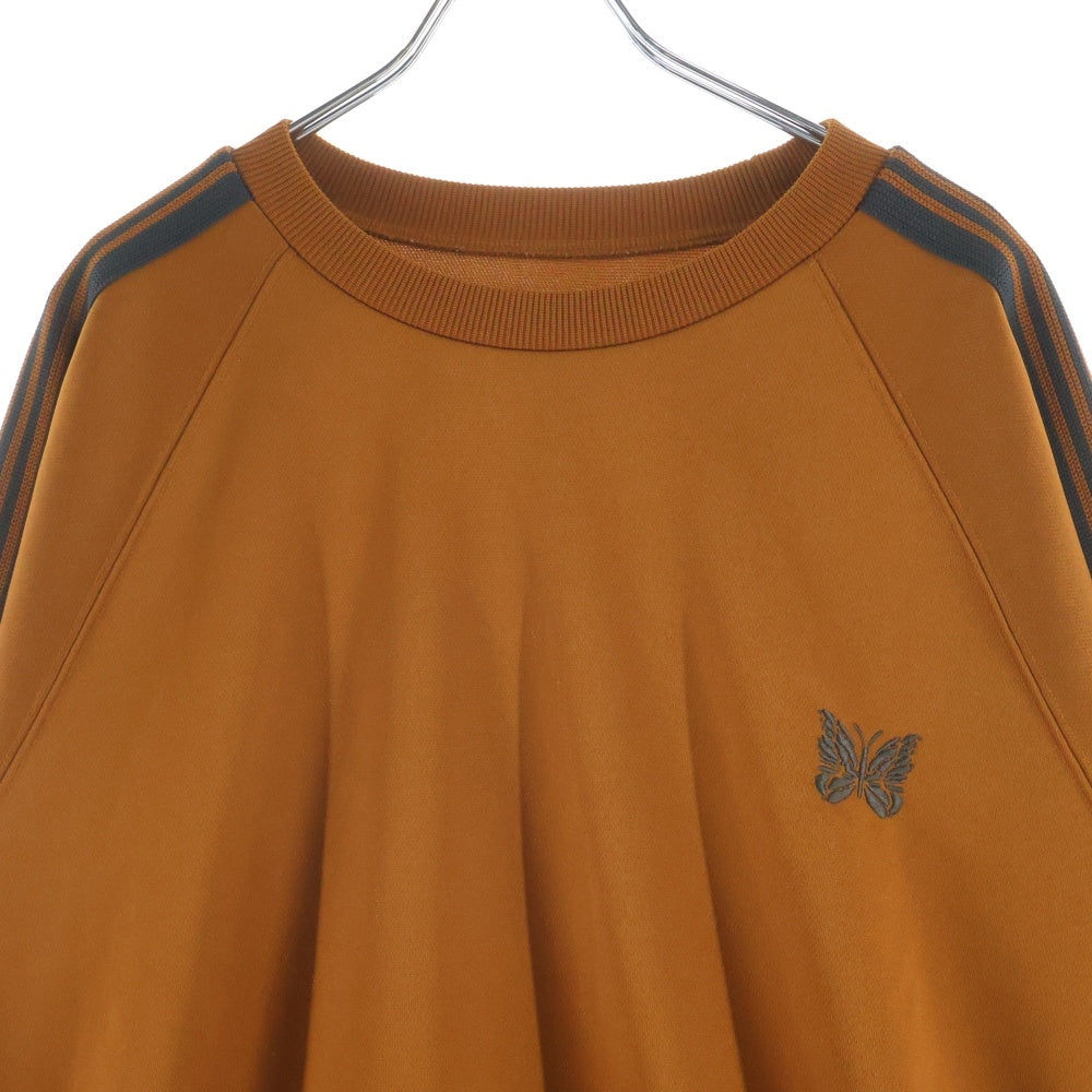 Needles(ニードルス) TRACK CREW NECK SHIRT エンブロイダリーデザイン クルーネック トラックスウェット トレーナー オレンジ OT227