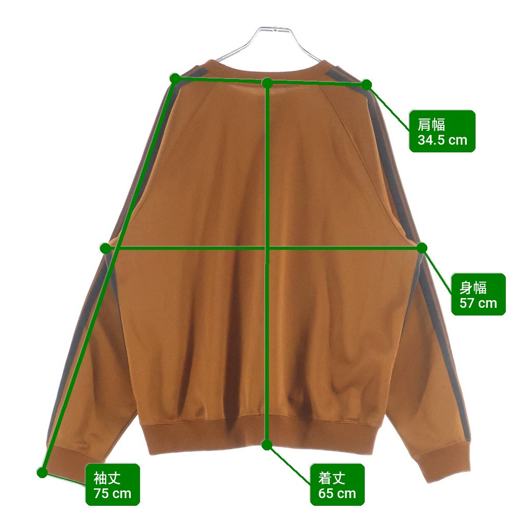 Needles(ニードルス) TRACK CREW NECK SHIRT エンブロイダリーデザイン クルーネック トラックスウェット トレーナー オレンジ OT227