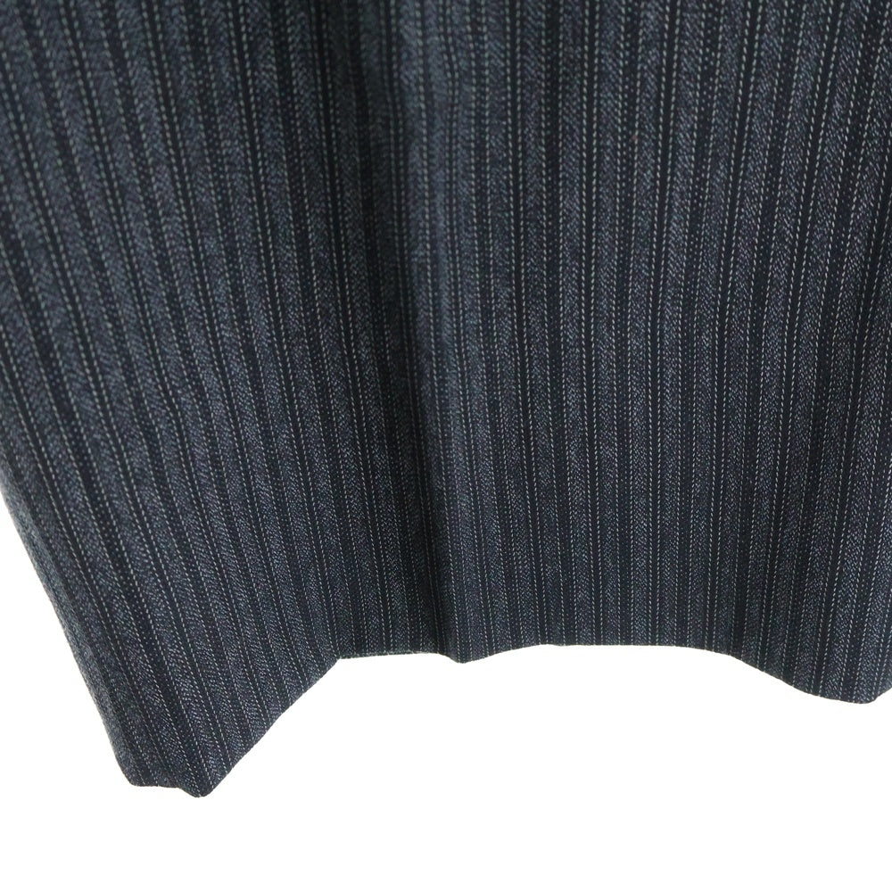 NEAT(ニート) ストライプ ウール混 テーパードスラックスパンツ グレー