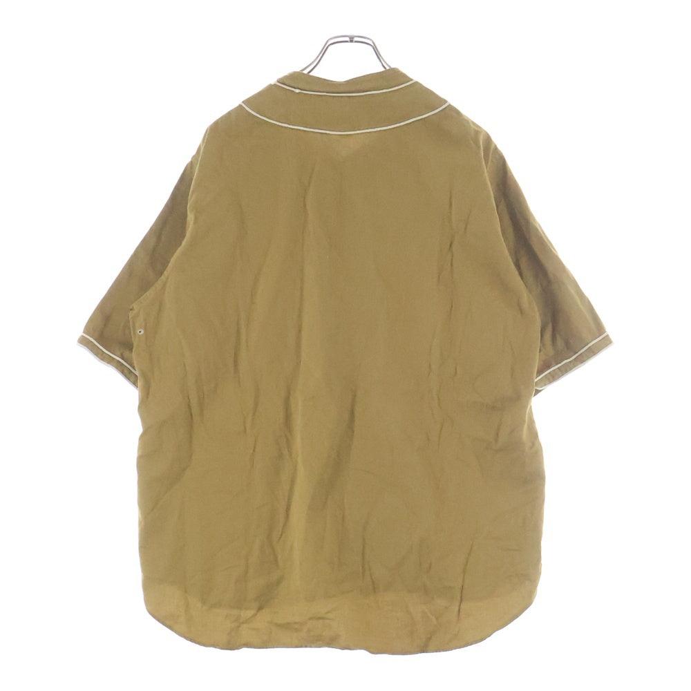 NIGEL CABOURN(ナイジェルケーボン) BASEBALL SHIRT S/S TYPE2 ショートスリーブ ベースボールシャツ ブラウン 8046-00-11001