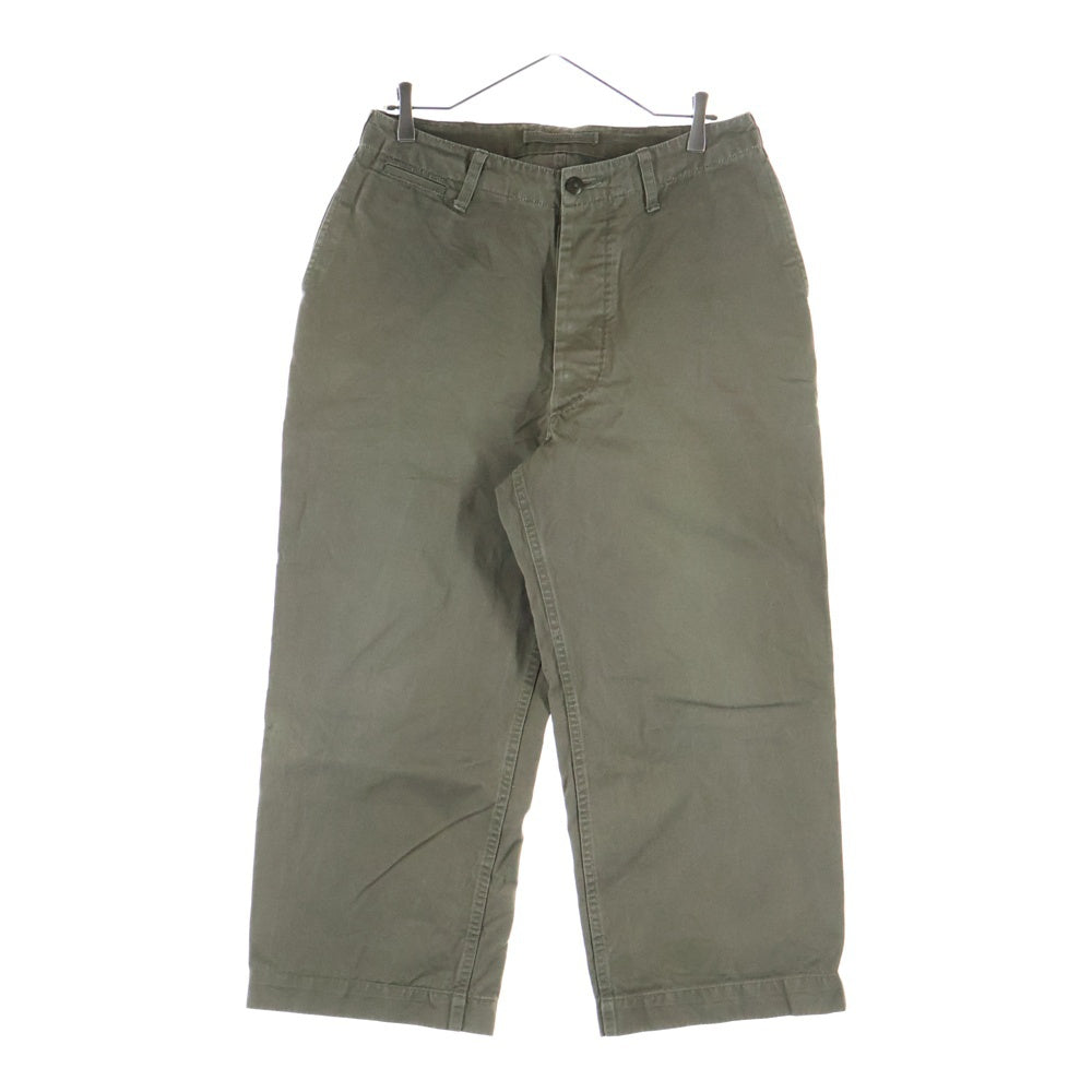 NIGEL CABOURN(ナイジェルケーボン) ボタンフライ ワイドチノパンツ カーキ 80330050020