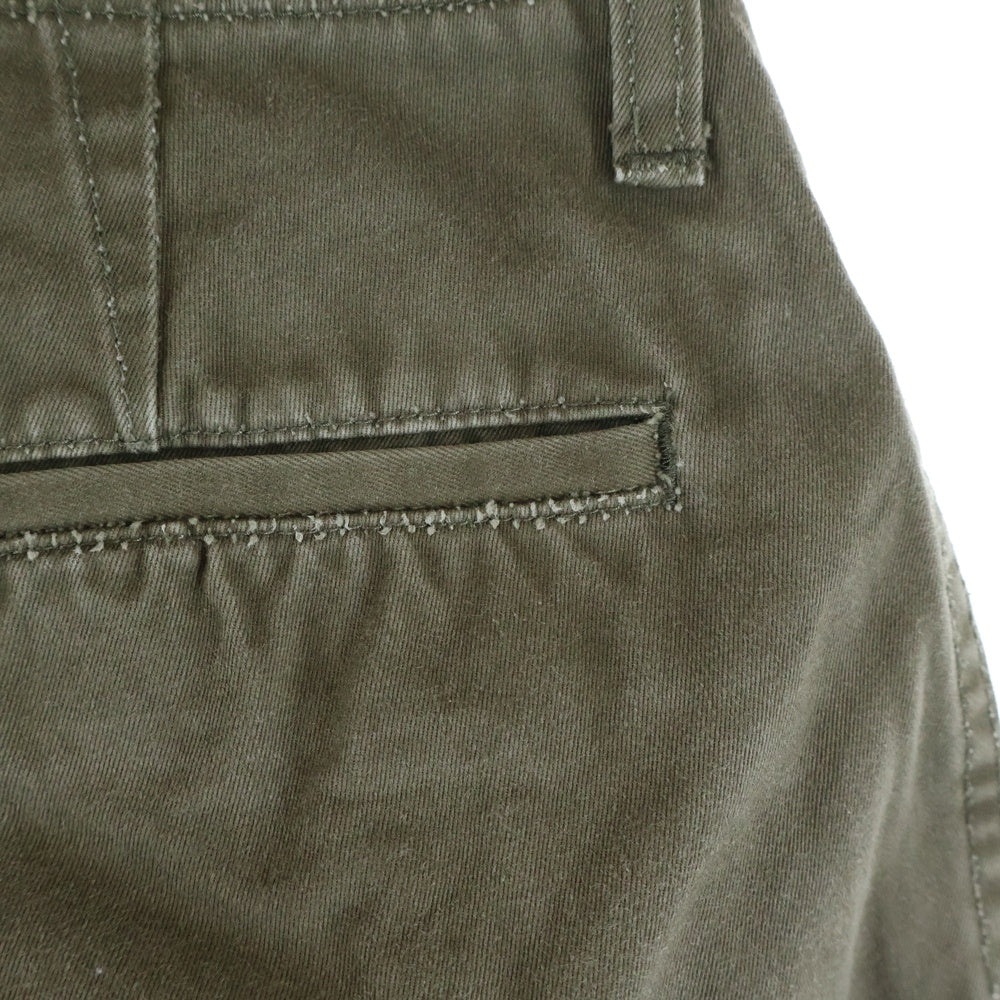 NIGEL CABOURN(ナイジェルケーボン) ボタンフライ ワイドチノパンツ カーキ 80330050020