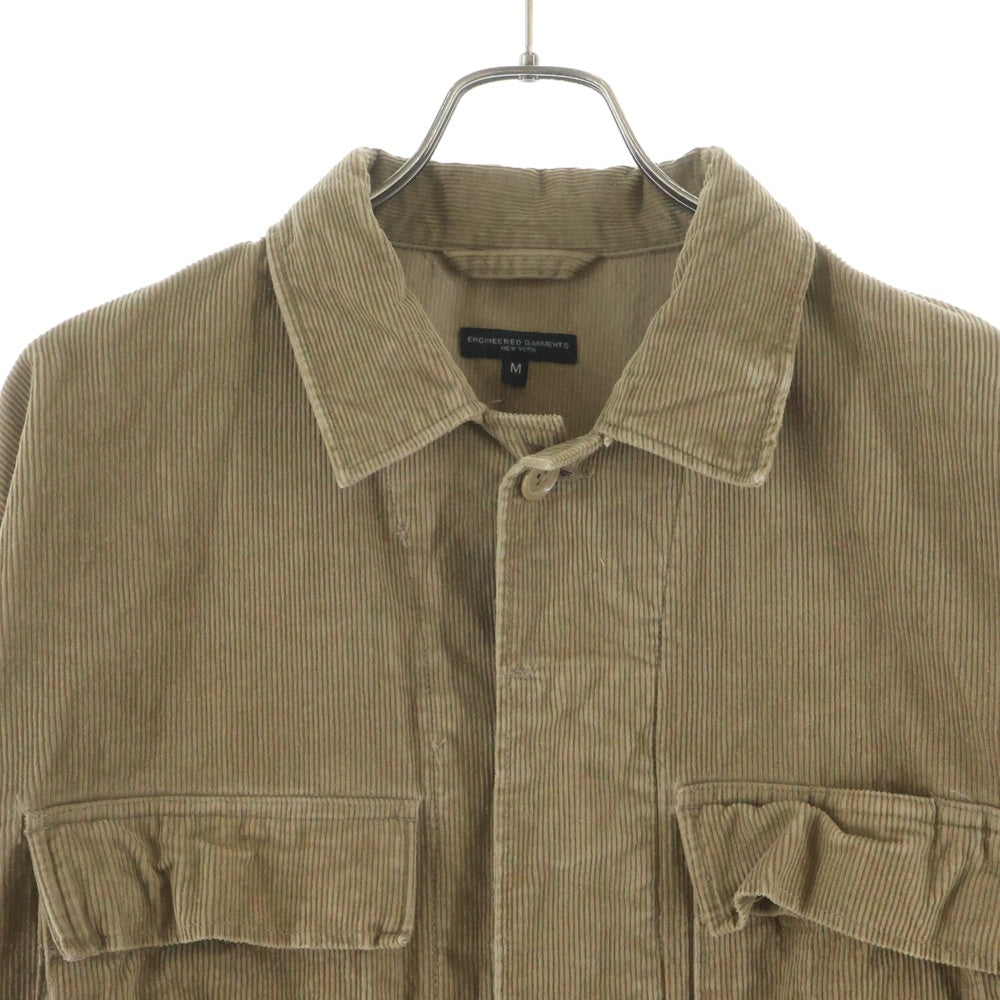 Engineered Garments(エンジニアド ガーメンツ) マルチポケット 比翼 コーデュロイジャケット ベージュ