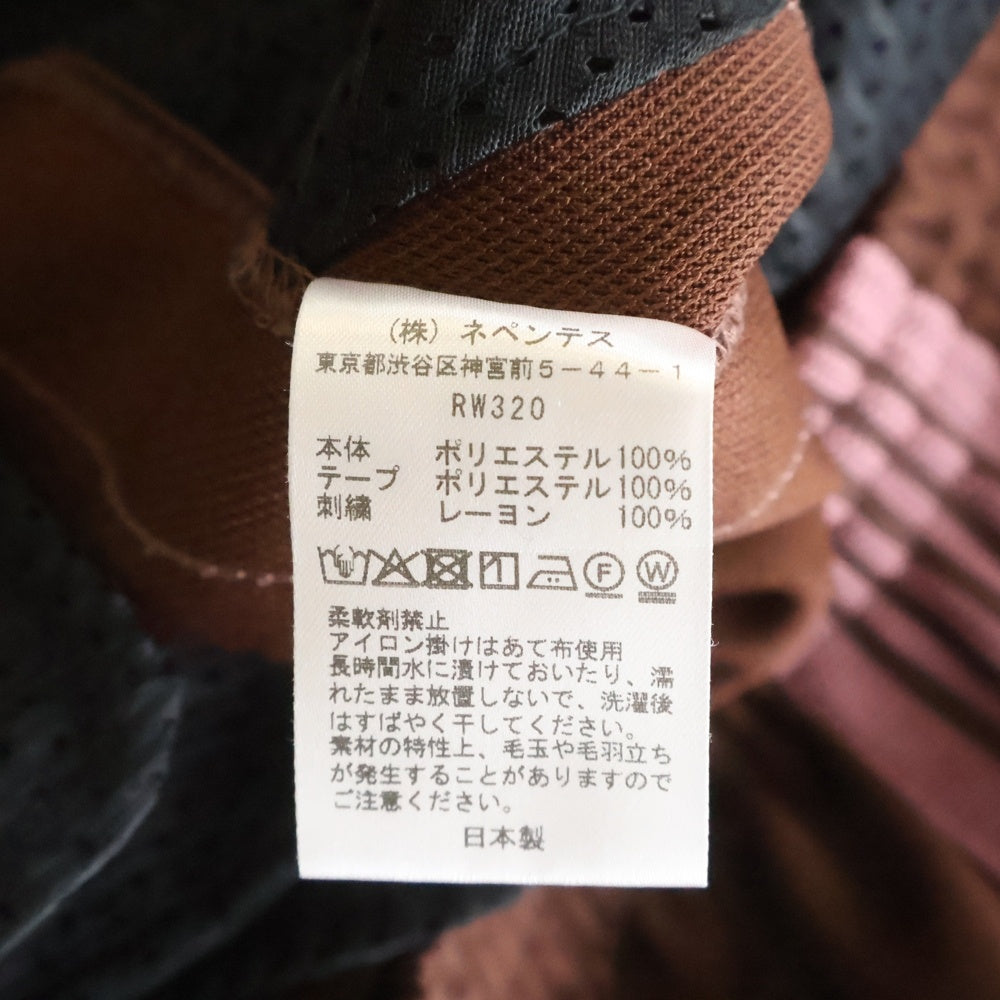 Needles(ニードルス) 25AW H.D.TRACK PANT エイチディー ワイドトラックパンツ ブラウン RW320